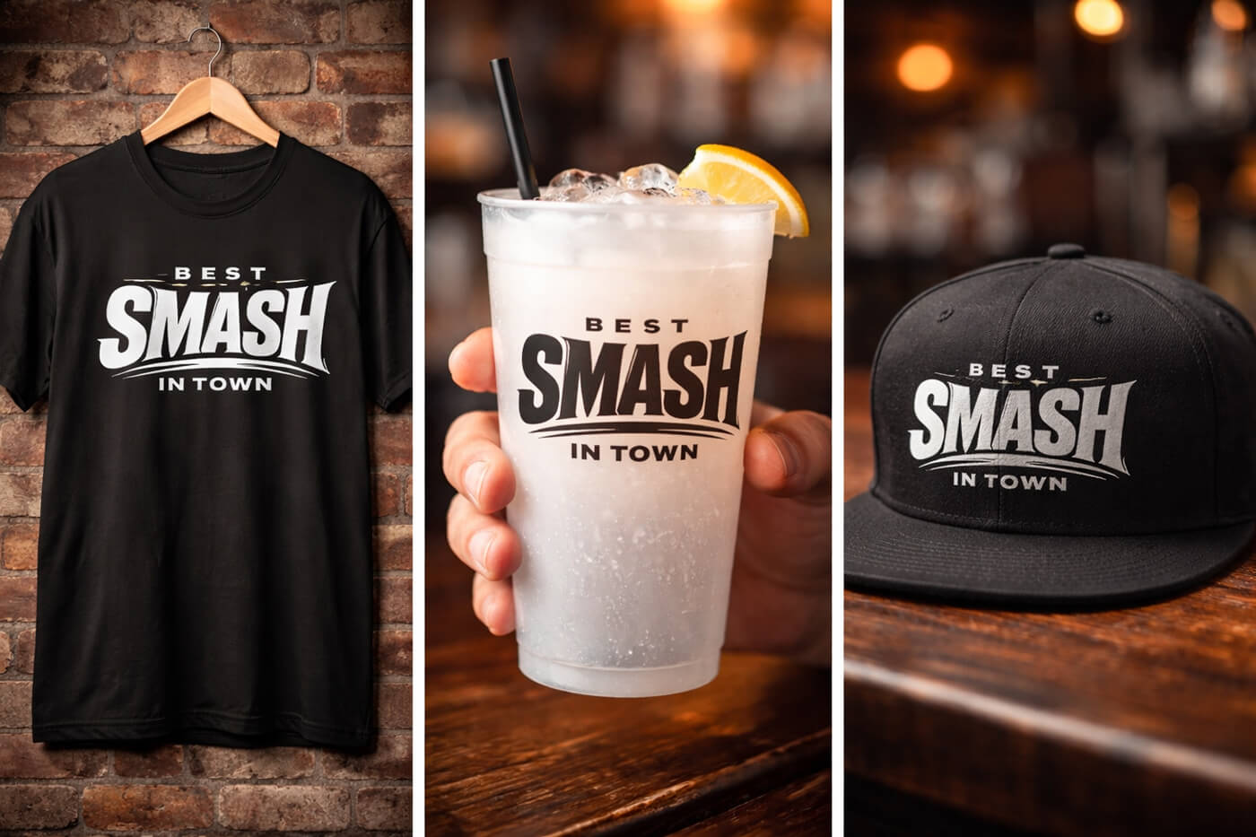 Intégration de produits dérivés - Tee shirt, Ecocup, Snapback