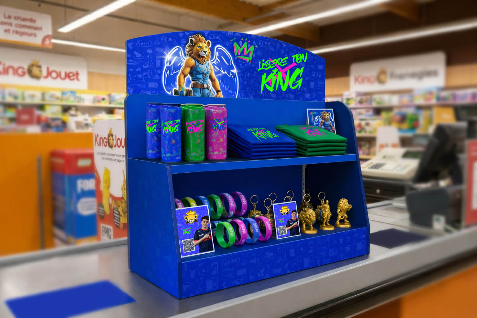 Corner gaming King Jouet - Merchandising exclusif Libère ton King en magasin
