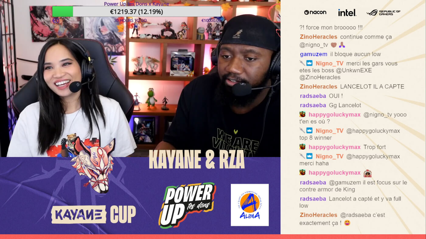 Kayane et RZA sur Twitch