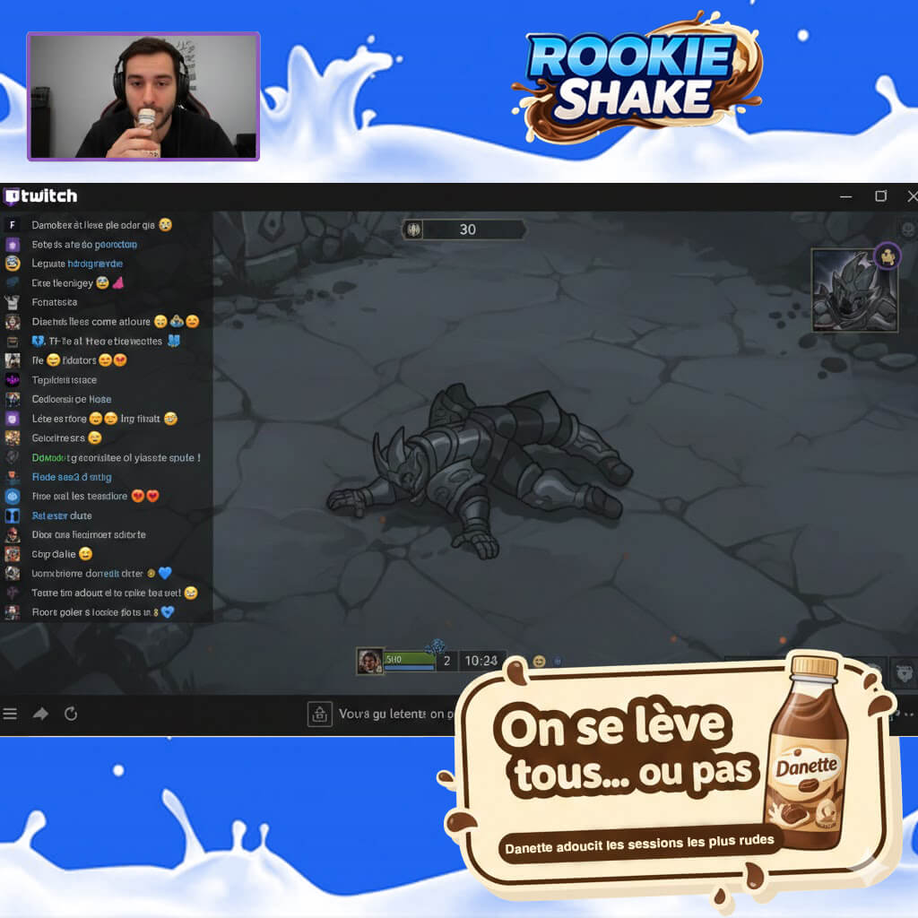 Interface de stream réactive connectée à l'API League of Legends pour Danette