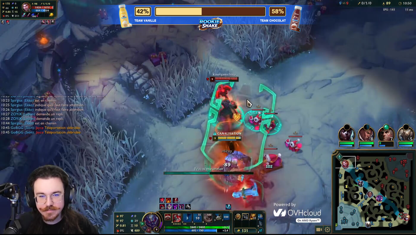 Overlay Twitch personnalisé : Jauge de vote interactive Twitch Chocolat vs Vanille